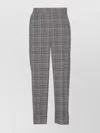 Liu •jo Checked Chino Trousers Cuffs In Black