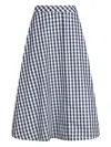 Liu •jo Long Gingham Print In Blue