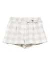Liu •jo Checked Shorts In Gray