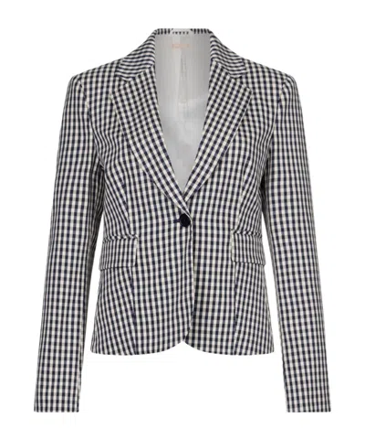 LIU •JO LIU JO CHEQUERED BLAZER