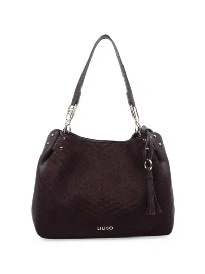 Liu •jo Chevron-quilted Tassel Tote Bag In Pattern