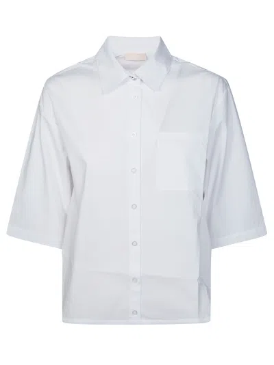 Liu •jo Liu Jo Chic Mini Long Sleeve Shirt For Women In White