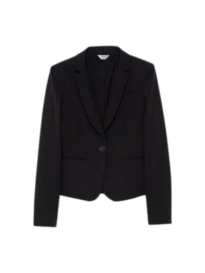 Liu •jo Chic Slim Fit Blazer For Women In Black