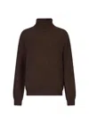 Liu •jo Chocolate Brown Turtleneck Sweater In Brown