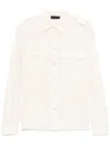 Liu •jo Liu Jo Classic Button-up White Shirt With Refined Detail In White