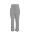 LIU •JO LIU JO CLASSIC CHECKED CHINO PANTS WITH TAILORED FIT