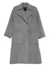 Liu •jo Liu Jo Classic Mid-length Liu Jo Coat In Gray