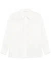 Liu •jo Liu Jo Classic White Ramia Shirt With Relaxed Fit In White