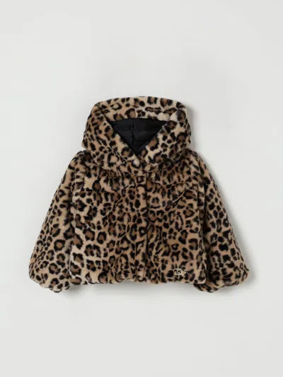 Liu •jo Coat Liu Jo Kids Color Multicolor In Animal Print