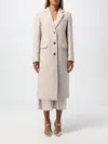 LIU •JO COAT LIU JO WOMAN COLOR BEIGE,F98497022