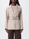 Liu •jo Liu Jo Belt Coat In Neutral