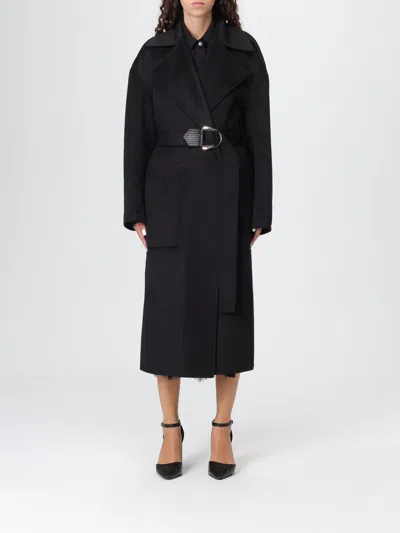 LIU •JO COAT LIU JO WOMAN COLOR BLACK,H27700002