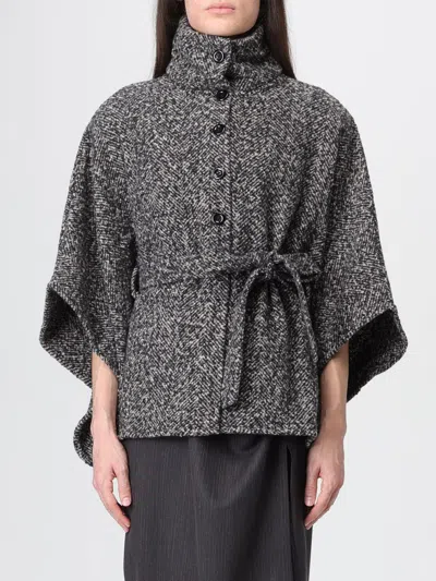 LIU •JO COAT LIU JO WOMAN COLOR BLACK,H49950002