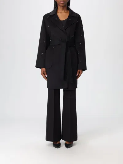 Liu •jo Coat Liu Jo Woman Color Black In Blue