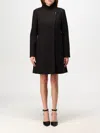 Liu •jo Double-breasted Coat In Schwarz