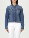 Liu •jo Liu Jo Classic Blue Denim Jacket With Kent Collar