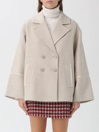 Liu •jo Coat Liu Jo Woman Color Natural In Gray