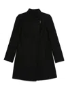 Liu •jo Double-breasted Coat In Negro