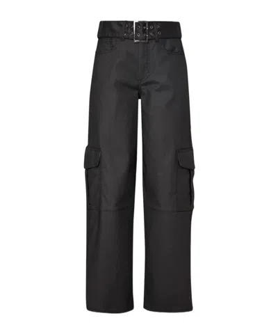 Liu •jo Coated Casual Pants In Black