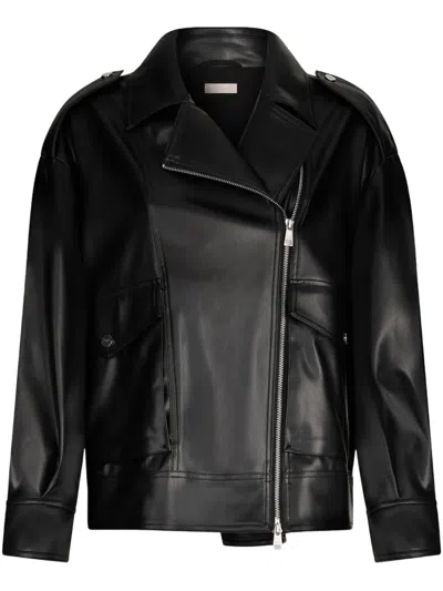 Liu •jo Coated Fabric Jacket In Black