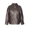Liu •jo Flap-pocket Bomber Jacket In Brown