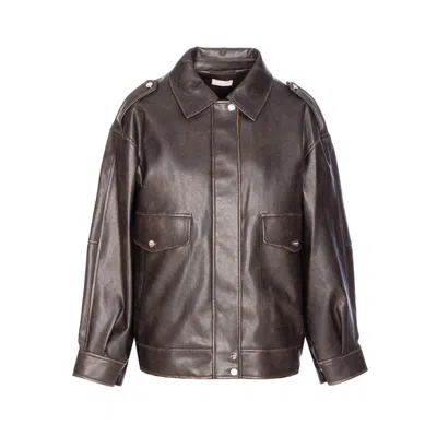 LIU •JO COATED FABRIC JACKET