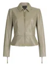 Liu •jo Coated Fabric Jacket In Green