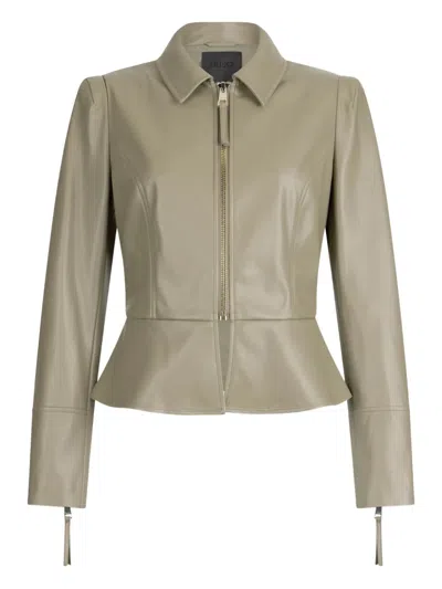 Liu •jo Coated Fabric Jacket In Green