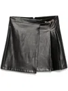 LIU •JO COATED MINI SKIRT