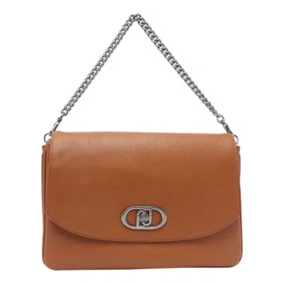 Liu •jo Coated Shoulder Bag In Brown
