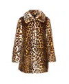 Liu •jo Leopard-print Button-fastening Jacket In Animal Print