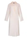 Liu •jo Liu Jo Beige Organza Trench Coat In Beige