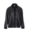 Liu •jo Stylish Short Leather Effect Jacket In Blue