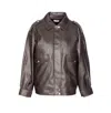 Liu •jo Flap-pocket Bomber Jacket In Brown