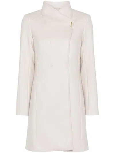 Liu •jo Double-breasted Coat In White