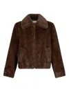 Liu •jo Teddy Bomber Jacket With Cable Knit Detailing In Multi