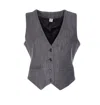 Liu •jo Sleeveless V-neckline Vest With Adjustable Back Strap