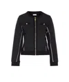 Liu •jo Zippered Casual Jacket In Black