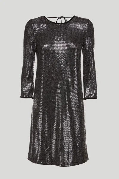 Liu •jo Cocktail Dress Brillante In Nero