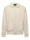 Liu •jo Collared Buttoned Sweatshirt In Neutral