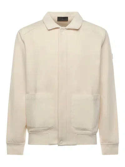 Liu •jo Collared Buttoned Sweatshirt In Neutral