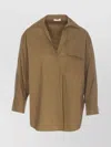 Liu •jo Collared Neck Shirt With Front Pocket