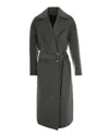 Liu Jo Collection Cappotto In Lana Con Cintura Grigio