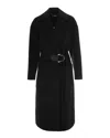 Liu Jo Collection Cappotto In Lana Con Cintura Nero In Black