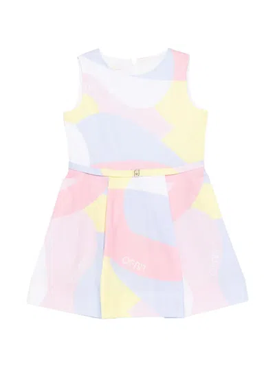Liu •jo Kids' Colour-block Dress In Blue