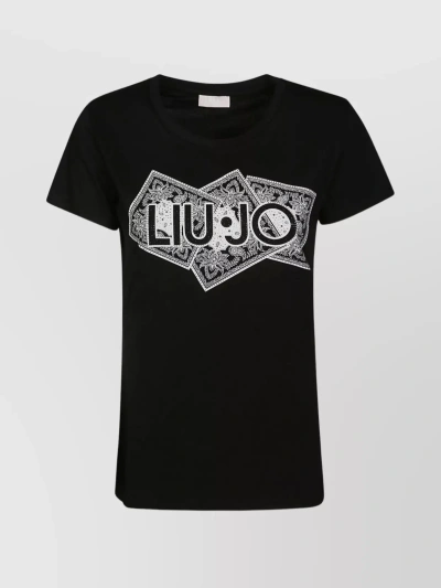 Liu •jo T-shirt Liu Jo Woman Color Black In Black