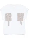 Liu •jo Liu Jo Contrasting-pockets V-neck T-shirt In White