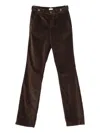 Liu •jo Corduroy Straight-leg Trousers In Brown