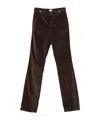 Liu •jo Corduroy Straight-leg Trousers In Burgundy