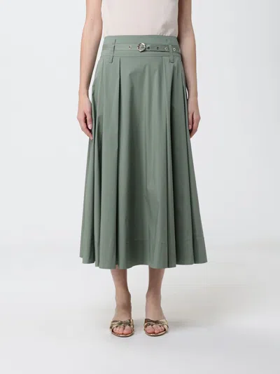 Liu •jo Liu Jo Cotton Blend Skirt In Green